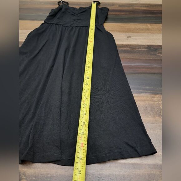 YATHON Casual Sleeveless Summer Beach Dress A Line W Pockets Black Size S - Picture 4 of 6